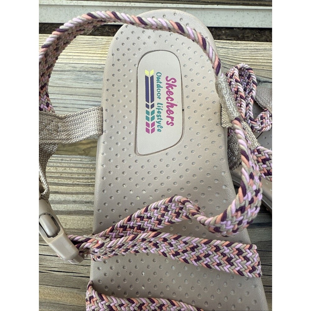 Skechers Women's Sandals Reggae Adore You Pink Size 8.5 - Picture 2 of 7